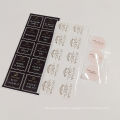 custom vinyl logo adhesive gold foil paper packaging labels stickers